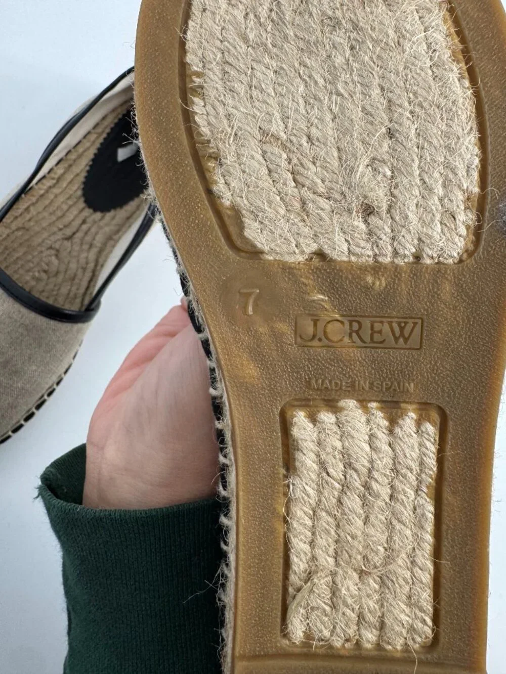 J.Crew Textile Espadrille Flats - Size 7